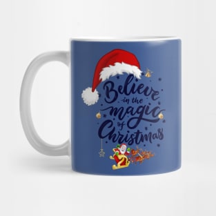 Believe in the magic of christmas, Christmas magic, Christmas is caming, Mug